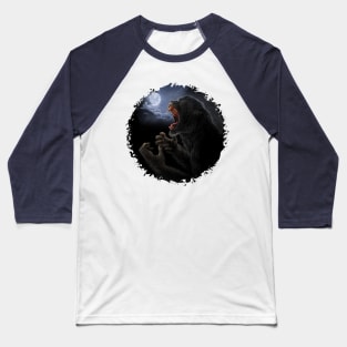 Howling Mad Werewolf Baseball T-Shirt